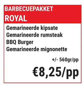 Barbecuepakket Royal