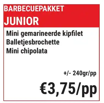 Budgetslager Barbecuepakket Junior aanbieding