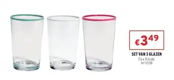 Set Van 3 Glazen