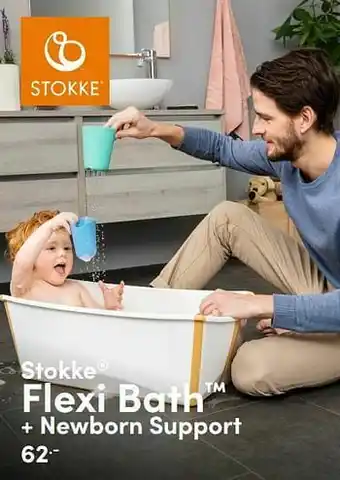 Baby & Tiener Stokke flexi bath + newborn support aanbieding