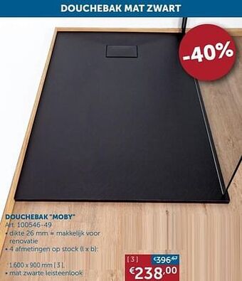 Zelfbouwmarkt Douchebak moby aanbieding
