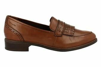 Berca Shoes Tamaris Mocassin Dames Touch It Volledig Leder Trend Mocassin - Cognac aanbieding
