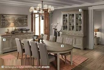 Euroshop Verlengbare tafel aanbieding