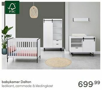 Baby & Tiener Babykamer dalton aanbieding