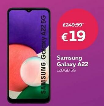 Proximus Samsung galaxy a22 128gb 5g aanbieding