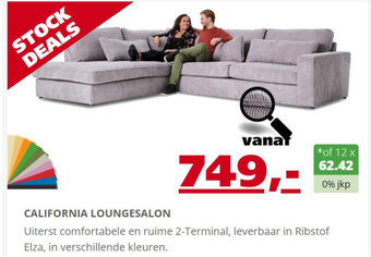 Seats and Sofas California Loungesalon aanbieding