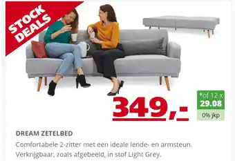 Seats and Sofas Dream Zetelbed aanbieding