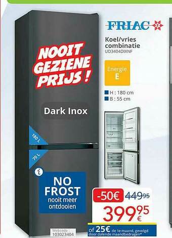 Eldi Koel Vries Combinatie aanbieding