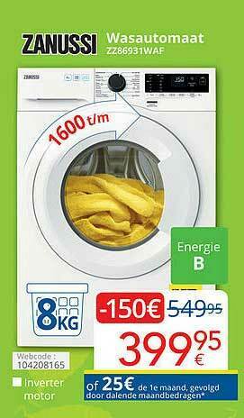 Eldi Wasautomaat aanbieding