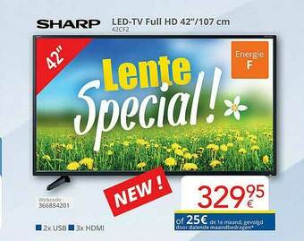 Eldi Sharp Led Tv Full Hd 42 aanbieding