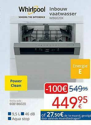 Eldi Whirlpool Inbouw Vaatwasser aanbieding
