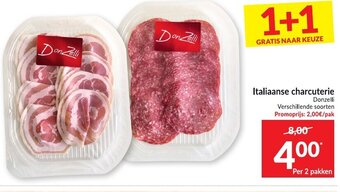 Intermarché Donzelli Italiaanse charcuterie aanbieding