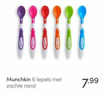 Baby & Tiener Munchkin 6 lepels met zachte rand aanbieding
