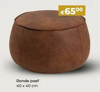 Ronde poef