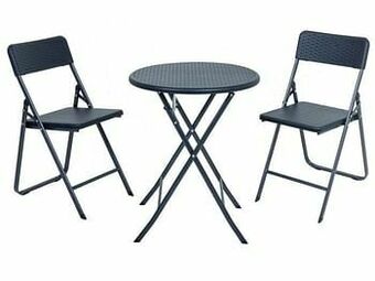 Garden Pleasure Wicker balkonset, 3-delig