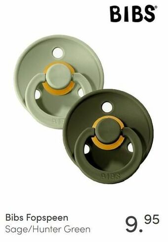 Baby & Tiener Bibs fopspeen sage-hunter green aanbieding