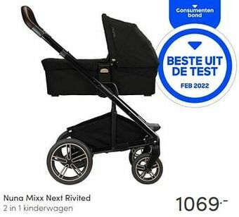 Baby & Tiener Nuna mixx next rivited 2 in 1 kinderwagen aanbieding