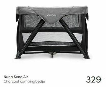 Baby & Tiener Nuna sena air charcoal campingbedje aanbieding
