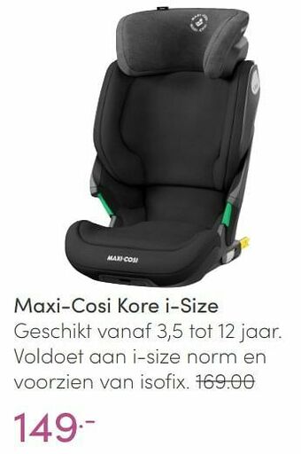 Baby & Tiener Maxi-cosi kore i-size aanbieding