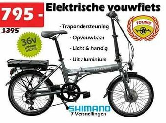 iTEK Elektrische vouwfiets aanbieding