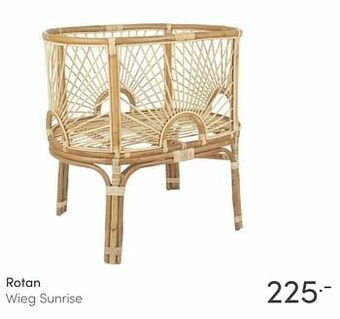 Baby & Tiener Rotan wieg sunrise aanbieding