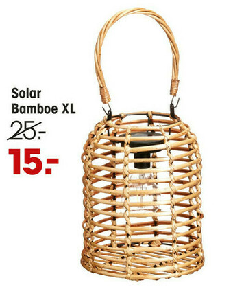 Kwantum Solar Bamboe XL Naturel aanbieding