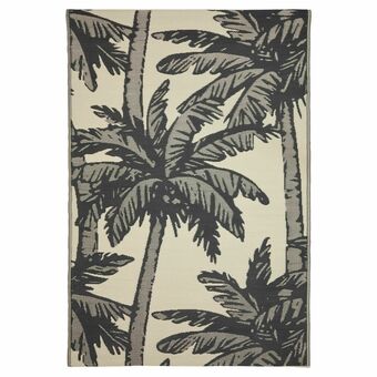 Kwantum Vloerkleed Palm Beach Zwart aanbieding