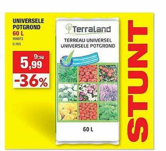 Hubo Universele Potgrond 60 L aanbieding