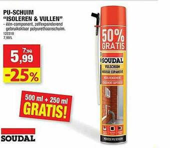Hubo Pu-schuim aanbieding