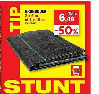 Hubo Gronddoek 2 X 5 M Of 1 X 10 M aanbieding