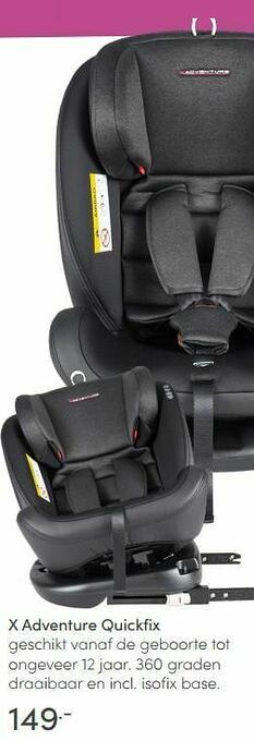 Baby & Tiener X adventure quickfix aanbieding