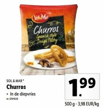 Lidl Churros aanbieding