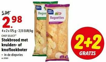 Lidl Stokbrood met kruiden- of knoflookboter aanbieding