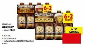Lidl Abdijbier blond aanbieding