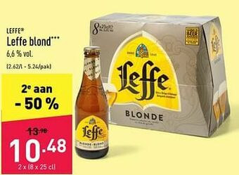 ALDI Leffe blond aanbieding