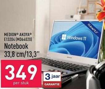ALDI Medion akoya e13204 md64020 notebook aanbieding