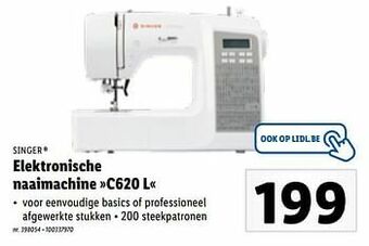 Lidl Singer elektronische naaimachine c620 l aanbieding