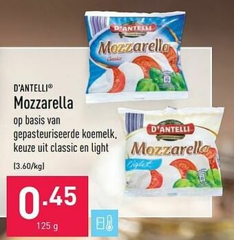 ALDI Mozzarella aanbieding