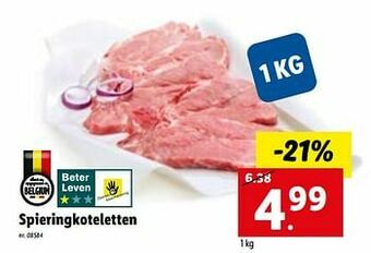 Lidl Spieringkoteletten aanbieding