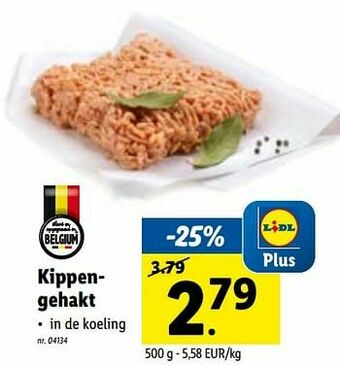 Lidl Kippengehakt aanbieding