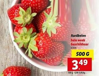 Lidl Aardbeien aanbieding