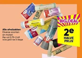 Big Bazar Alle afvalzakken aanbieding