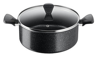 Makro Tefal Kookpot Brut Ø 24 cm zwart aanbieding