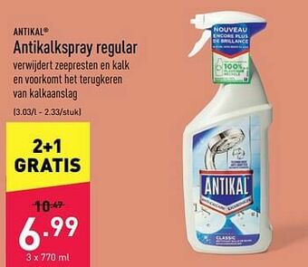 ALDI Antikalkspray regular aanbieding