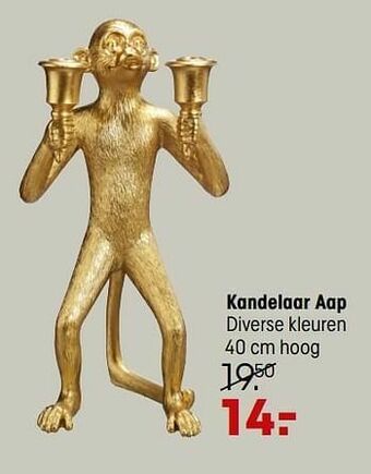 Kwantum Kandelaar aap aanbieding