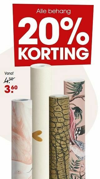 Kwantum Behang aanbieding