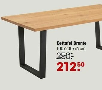 Kwantum Eettafel bronte aanbieding