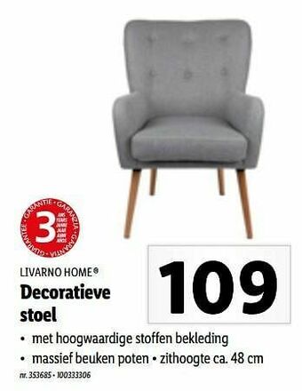 Lidl Decoratieve stoel aanbieding