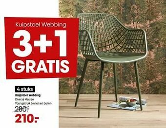 Kwantum Kuipstoel webbing aanbieding