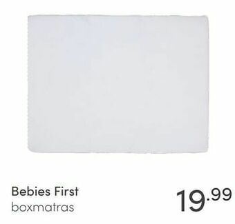 Baby & Tiener Bebies first boxmatras aanbieding
